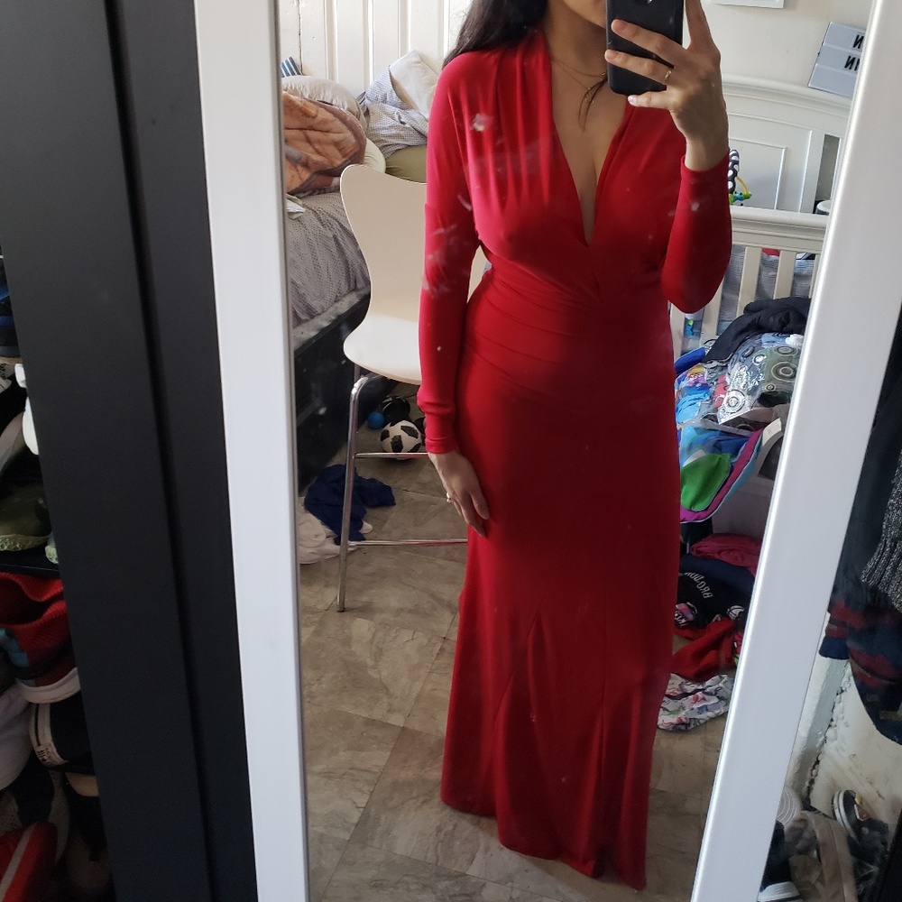 Multiwear red gown